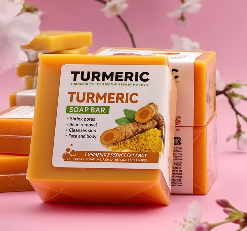 Savon au Curcuma Fait à la Main
