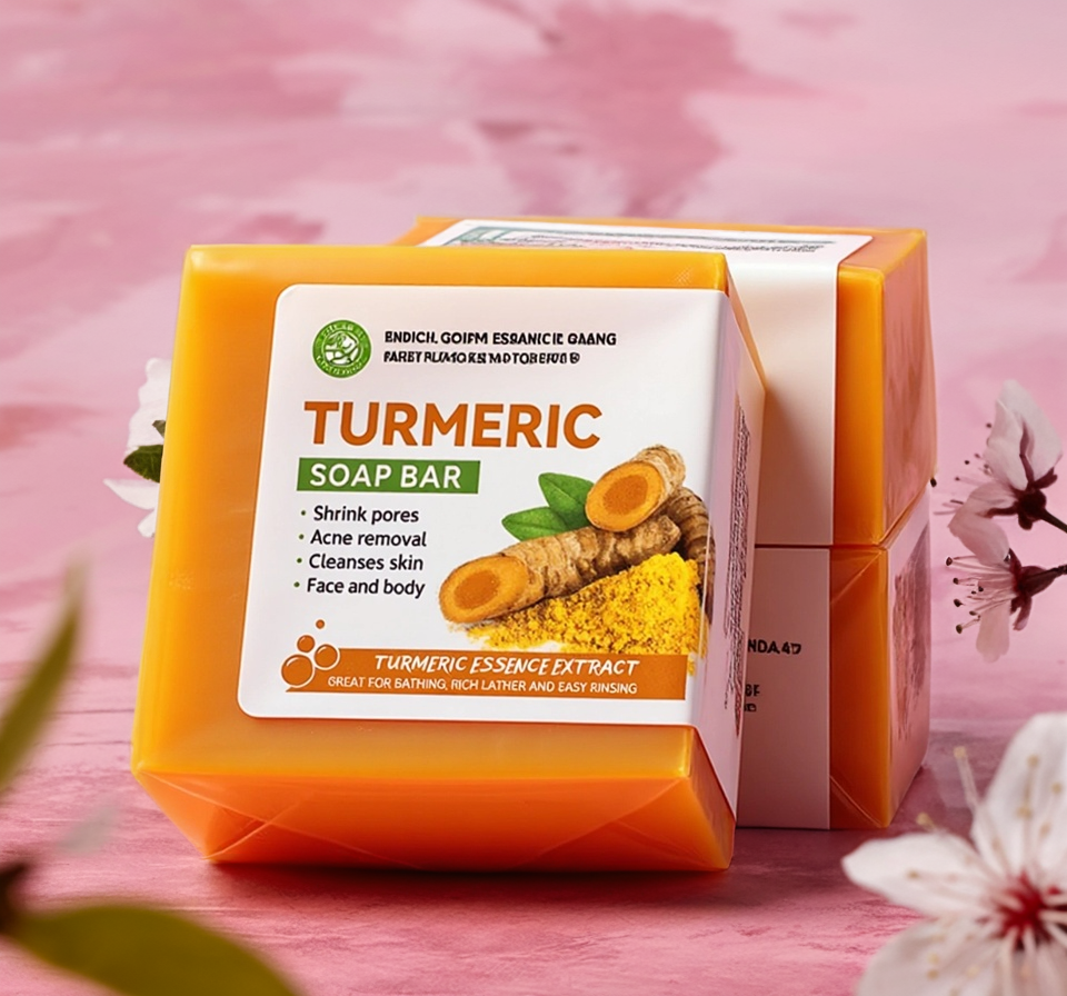 Savon au Curcuma Fait à la Main